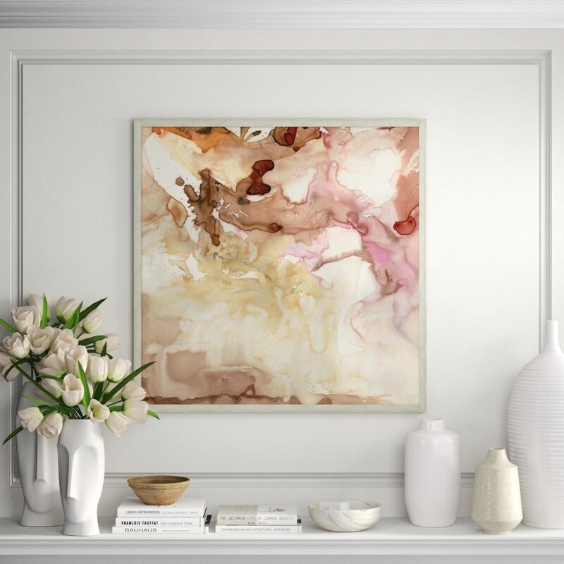 Wendover Art Group 'Desert Rose 3' - Picture Frame Painting on Paper - Image 0