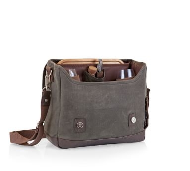 Greenpoint Waxed Canvas Picnic Bag, Set for 2 - Image 4