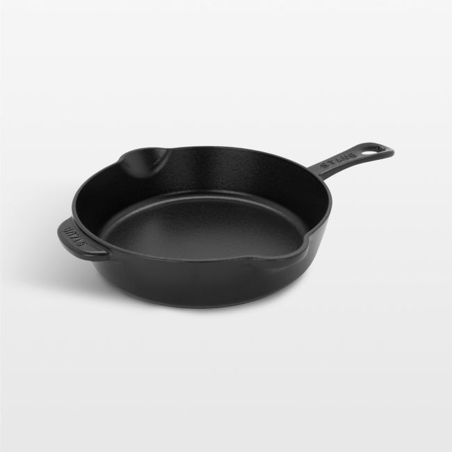 Staub ® 8.5" Matte Black Enameled Cast Iron Traditional Deep Skillet - Image 0