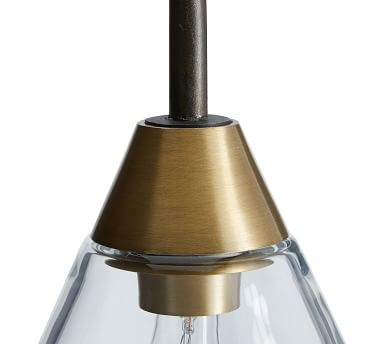 Claremont Glass Table Lamp, Flared, Bronze - Image 4