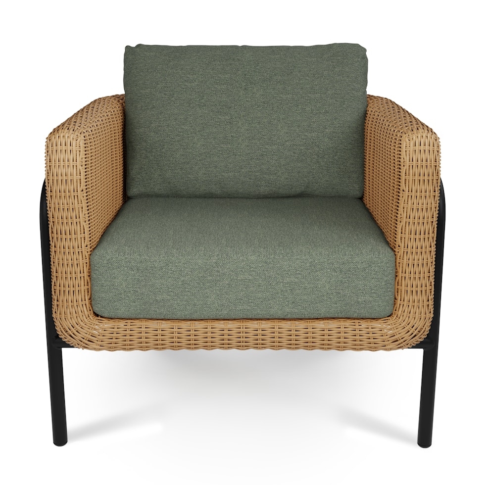 Aby 33" Outdoor Lounge Chair - Dravite Green - Image 2