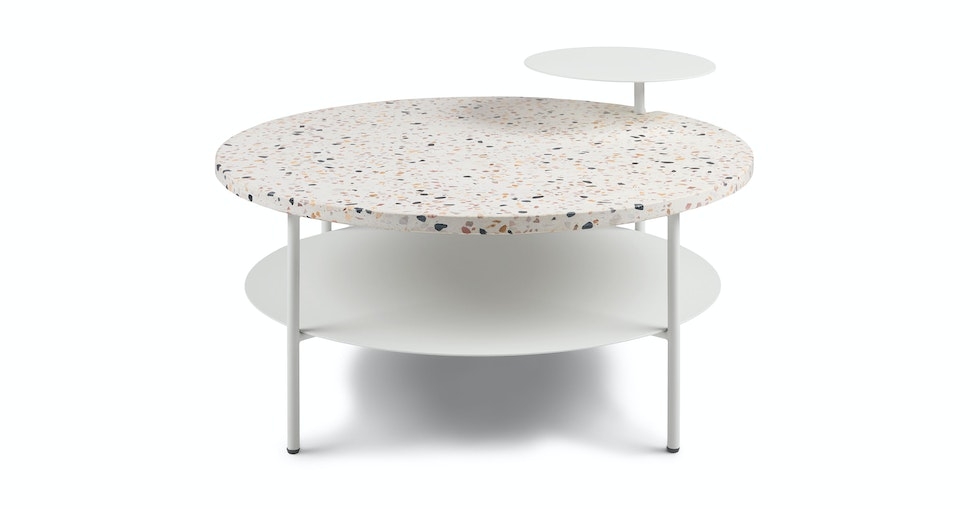 Bek Oyster White Coffee Table - Image 0
