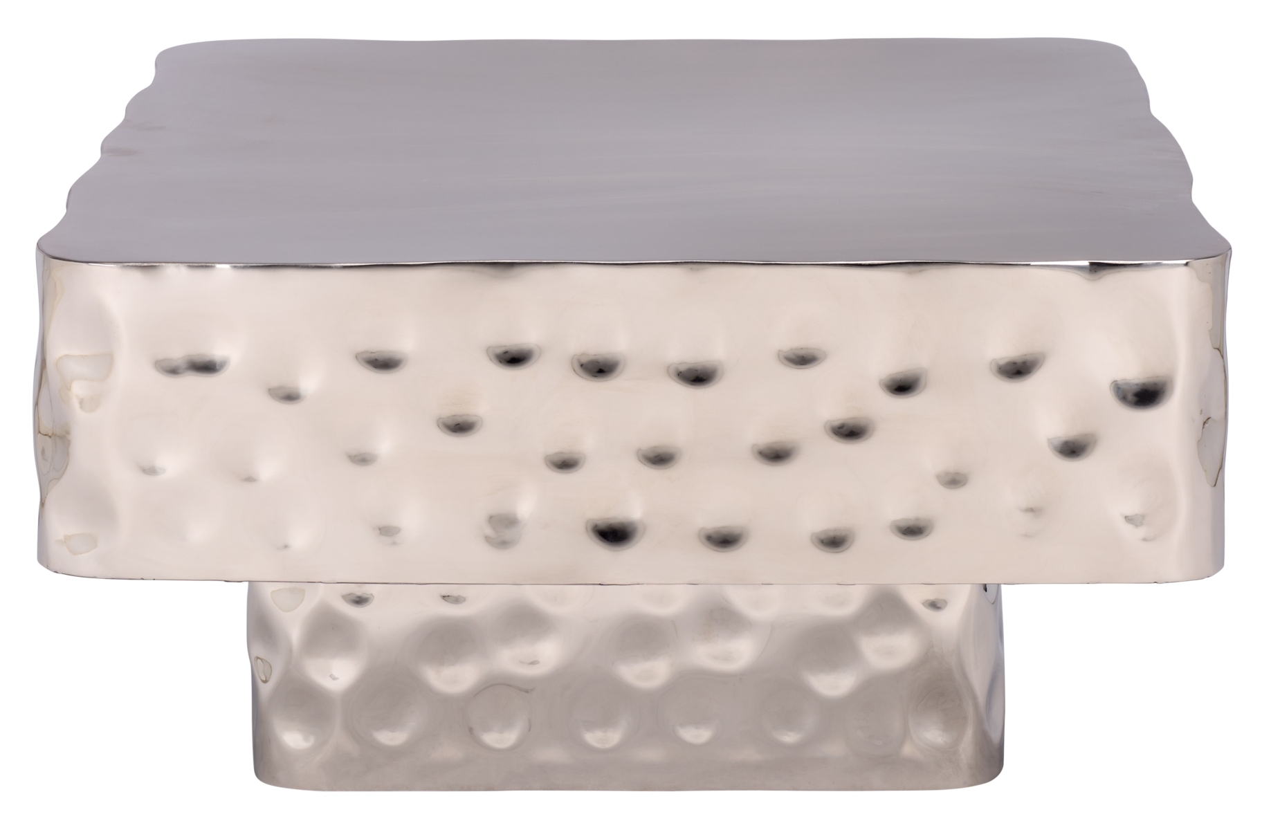 Janalee Steel Square Coffee Table - Chrome - Image 0