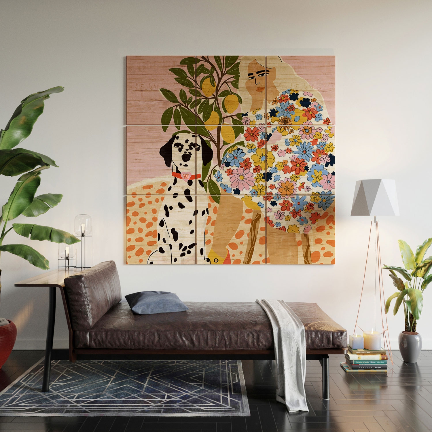 Chaotic Life by Alja Horvat - Wood Wall Mural3' X 3' (Nine 12" Wood Squares) - Image 4