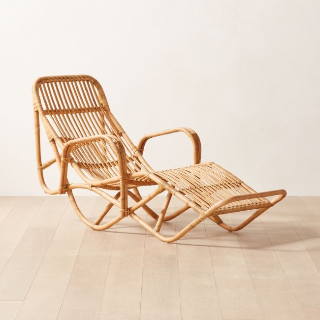 Wengler Reclining Rattan Chaise Lounge - Image 0