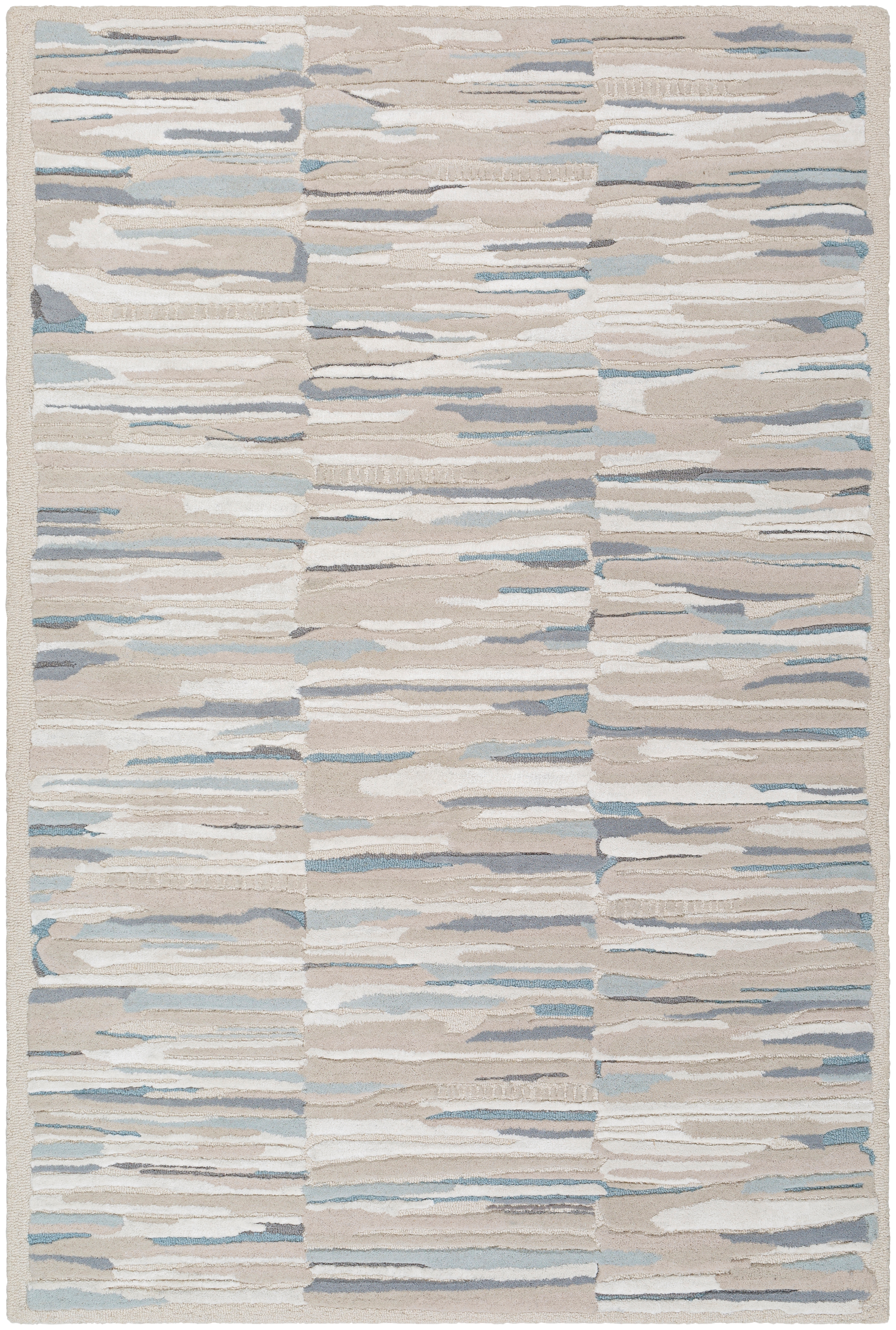 Dreamscape Beige Indoor 10' x 14' Handmade Rug - Image 0