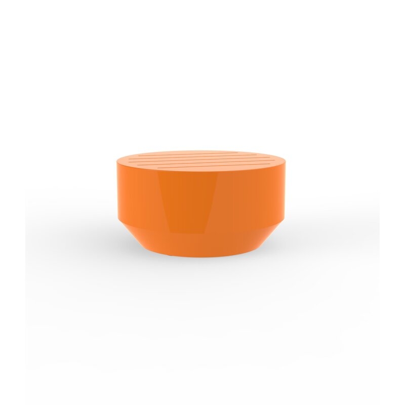 Vondom Vela Plastic Coffee Table Color: Orange, Table Size: 23.5" Diameter x 11.75" H - Image 0