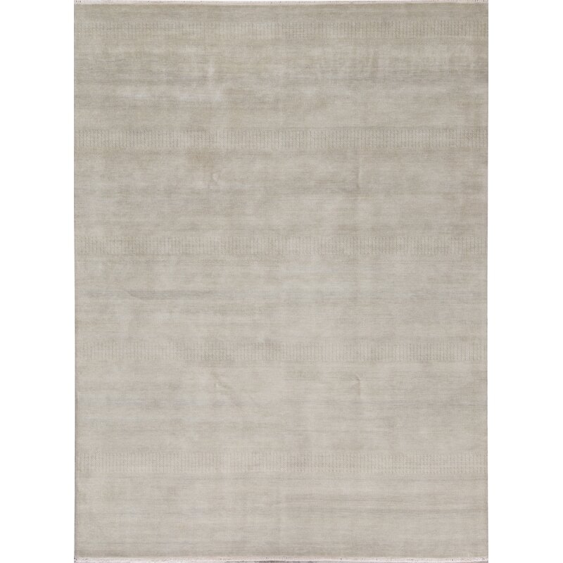 Bokara Rug Co., Inc. Hand-Knotted High-Quality Light Green and Beige Area Rug - Image 0