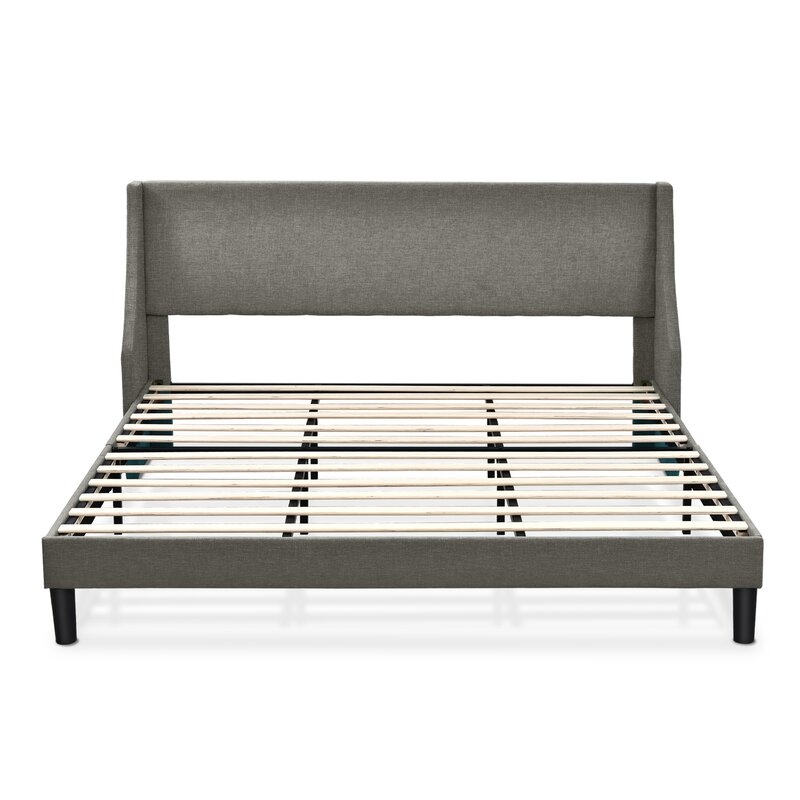 Mullican Platform Bed, Light Gray, King - Image 0