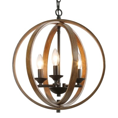 Cooperstown 3 - Light Candle Style Globe Chandelier - Image 0