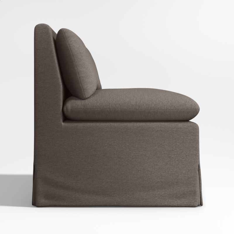 Belmar 54" Grey Slipcovered Dining Banquette Bench - Image 3