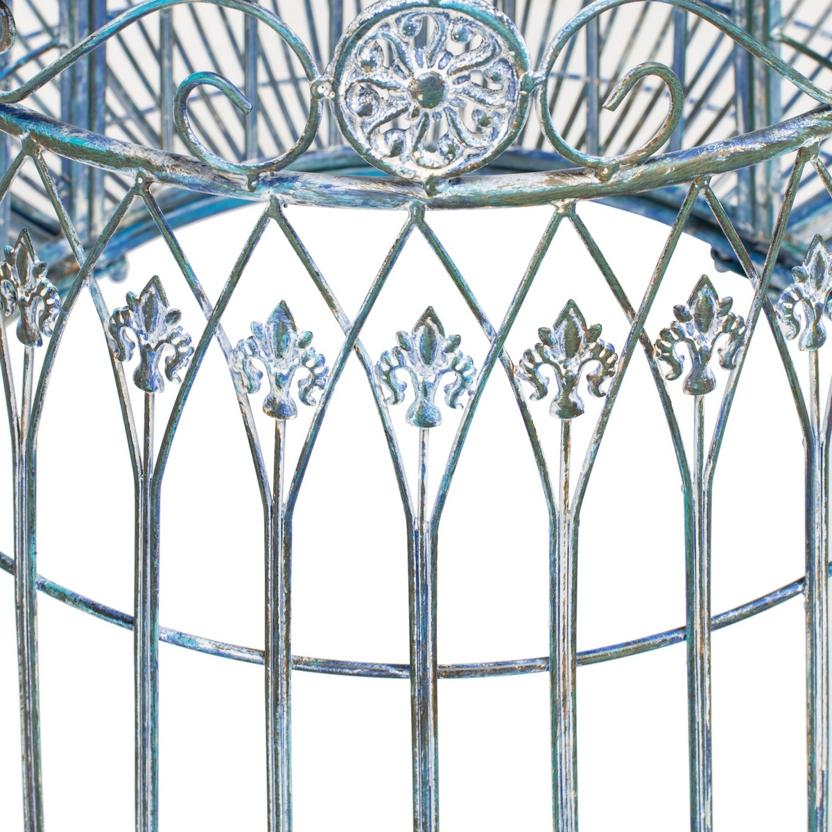 Ally Darling Tree Bench - Mossy Blue - Safavieh - Image 2