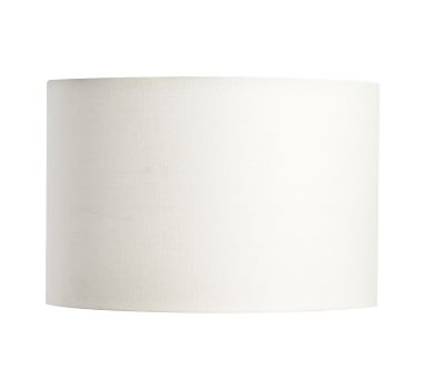 Gallery Straight-Sided Linen Drum Lamp Shade, Medium, Sand - Image 2