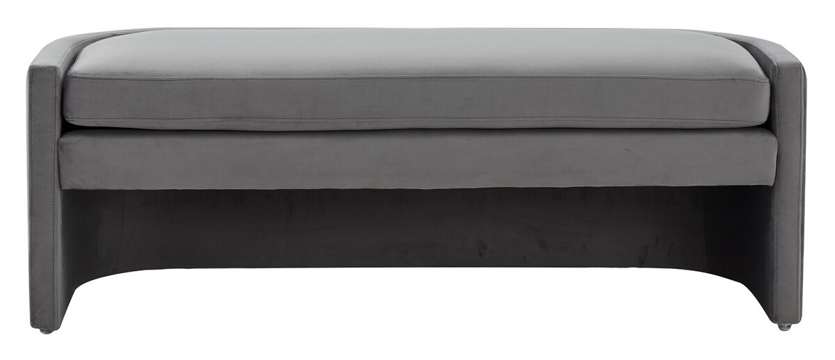 Rosabeth Curved Bench - Slate Grey - Image 0