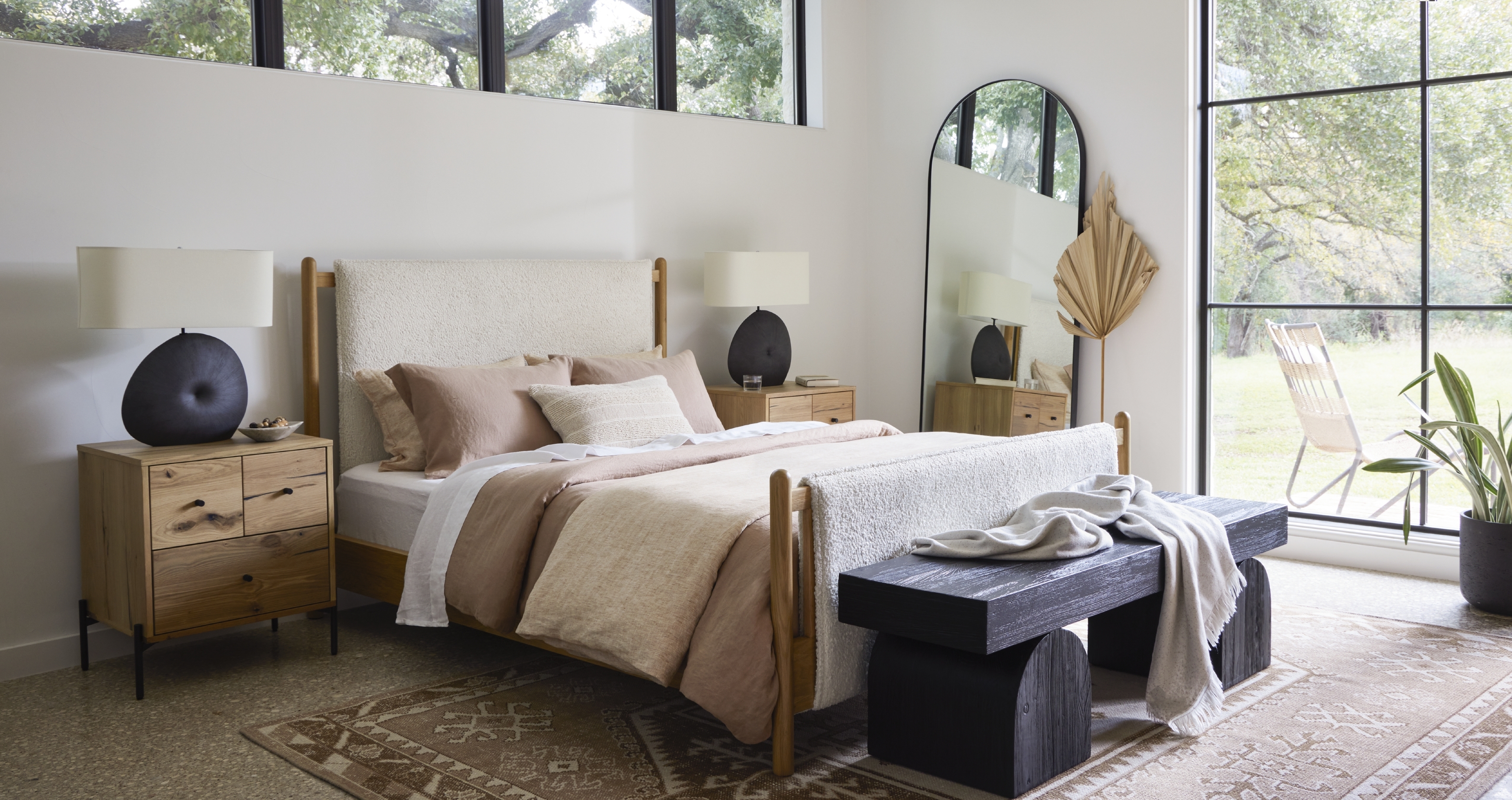 Georgina Floor Mirror - Iron Matte Black - Image 1