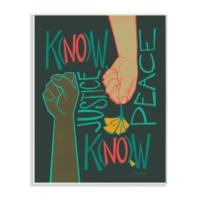 Know Justice, Know Peace Hands In Social Statement - Image 0