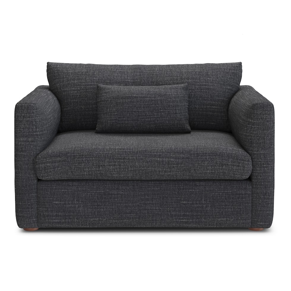 Marina 57" Sleeper Chair - Napa Charcoal - Image 1