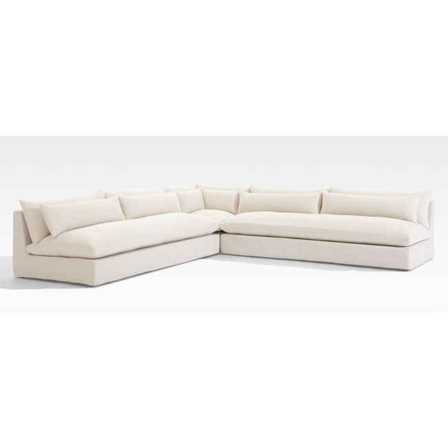 Seascape 3-Piece Upholstered L-Shaped Outdoor Sectional Sofa - Image 0