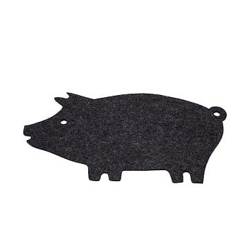 Pig Trivet, Charcoal - Image 1