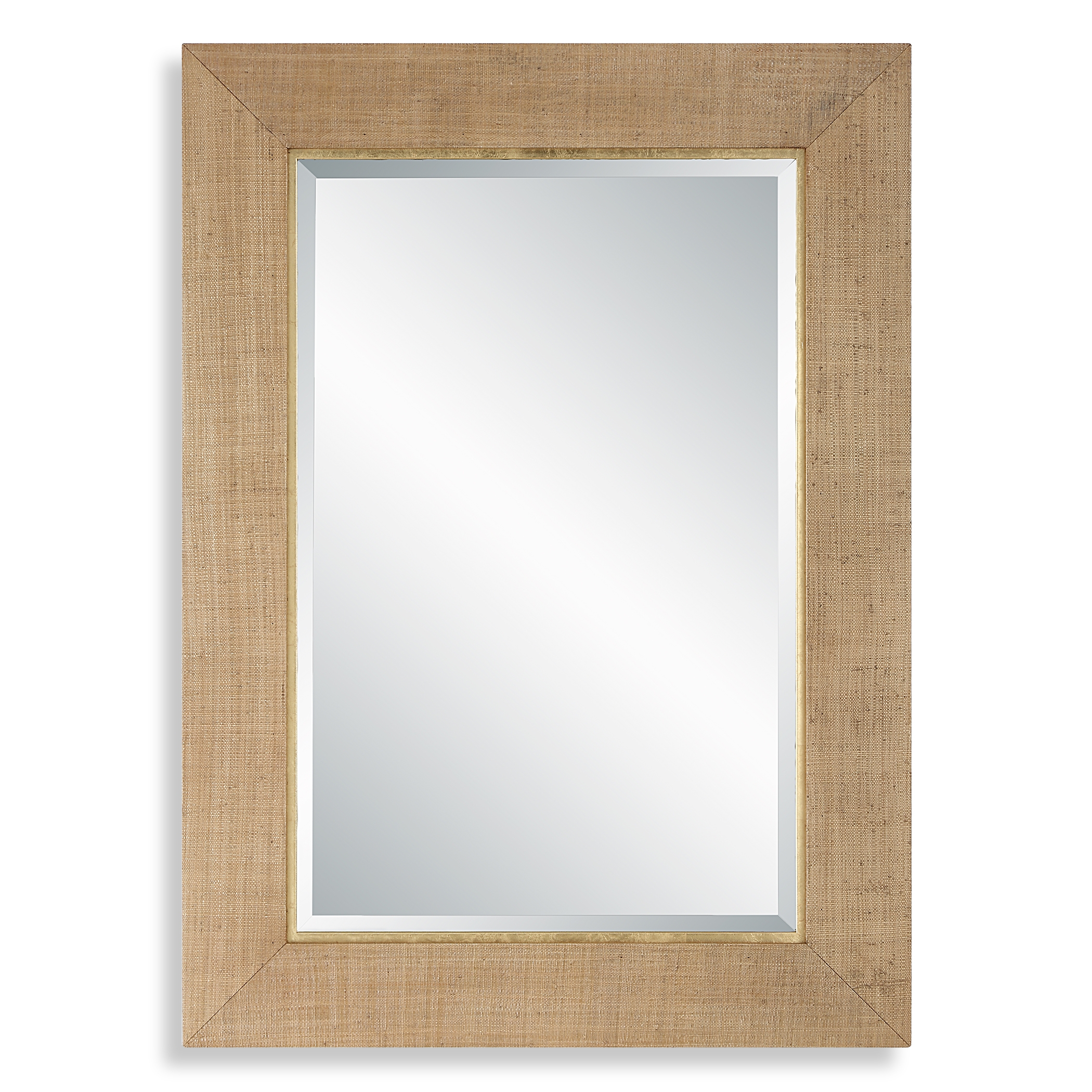 Bungalow Grass Cloth Mirror - Image 0