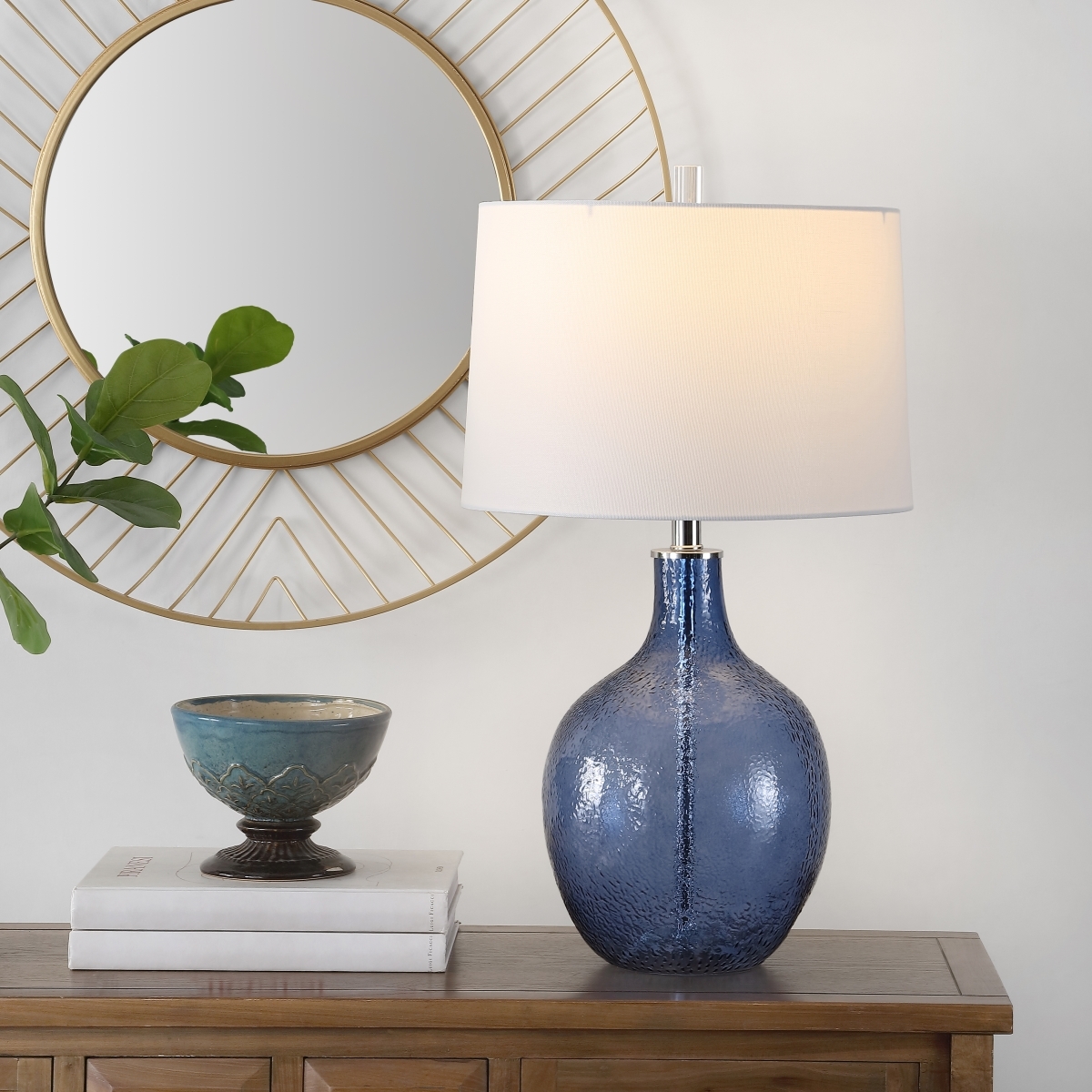 Nadine 27" Table Lamp - Blue - Safavieh - Image 3