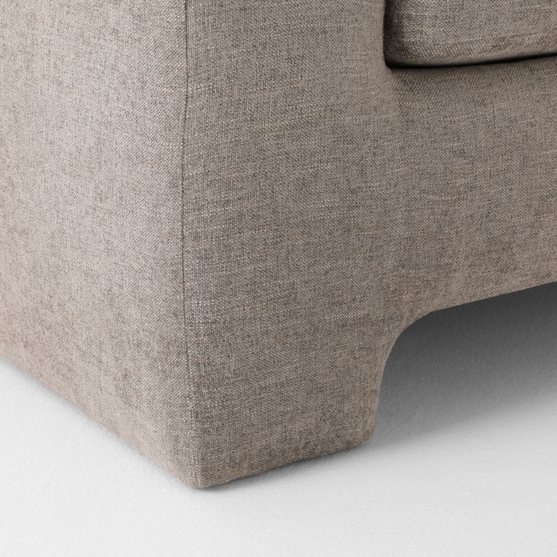 Durant 100" Light Brown Performance Fabric Sofa - Image 5