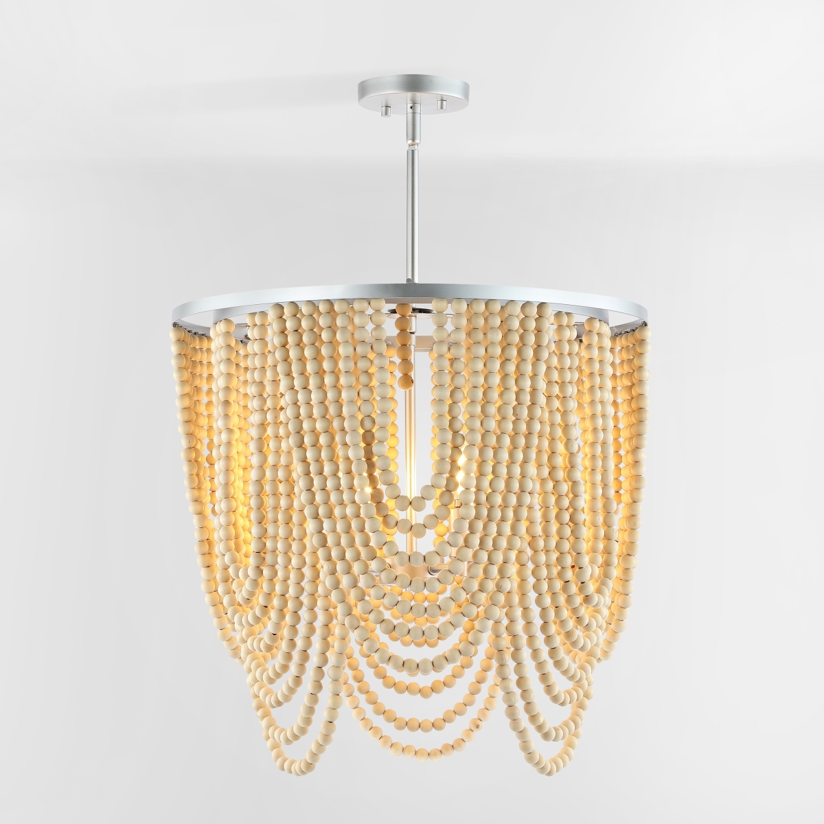 Bressi 4Lt 20.5" Chandelier - Silver/Natural - Safavieh - Image 9