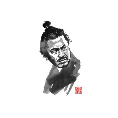 Toshiro the Samurai by Péchane - Wrapped Canvas Painting Print - Image 0