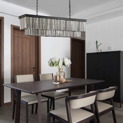 Kalleen 7 - Light Kitchen Island Chandelier Crystal Accents - Image 0