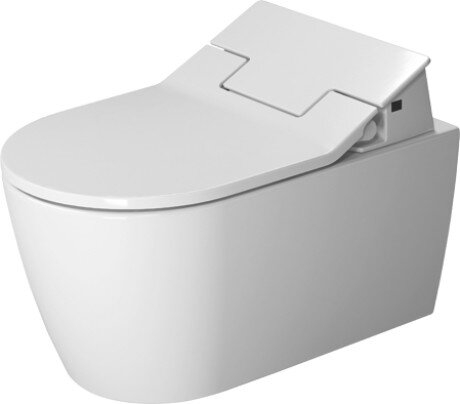 Duravit Me by Starck 1.28 GPF (Water Efficient) Elongated Wall Mounted Toilet with High Efficiency Flush Finish: Hygiene Glaze - Image 0