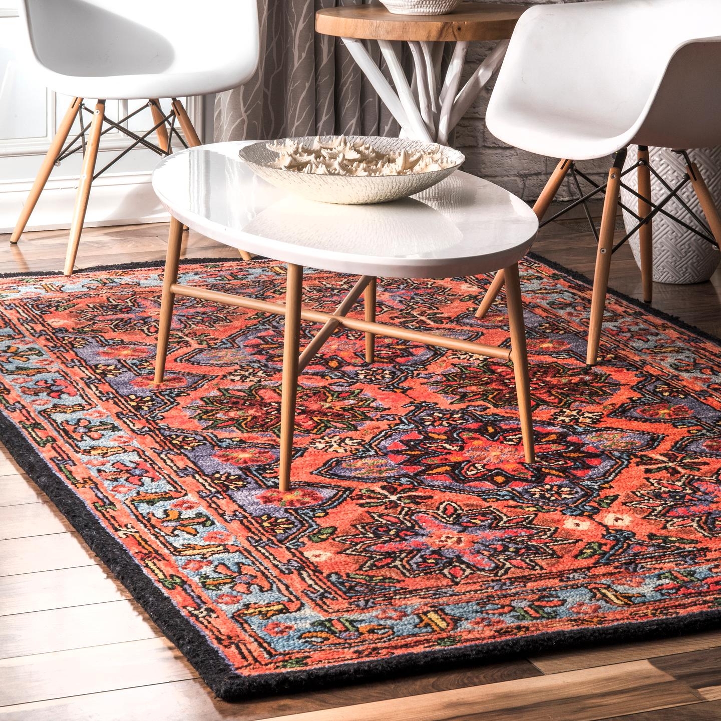Traditional Yvonne Floral Area Rug - Image 0