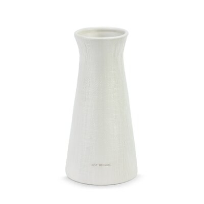 Brocka White 11.3'' Stoneware Table Vase - Image 0