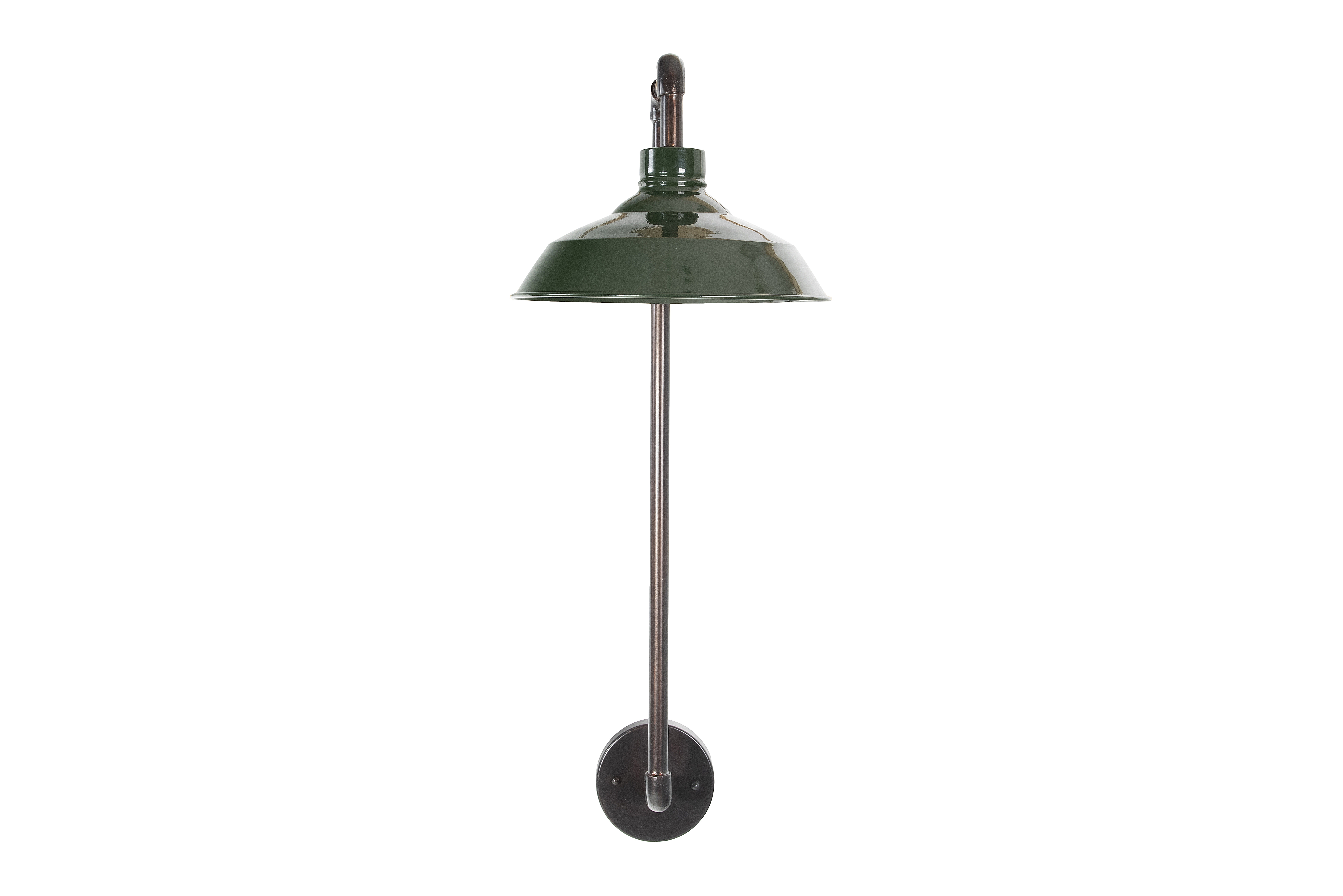 Metal Wall Sconce with Round Shade - Image 0