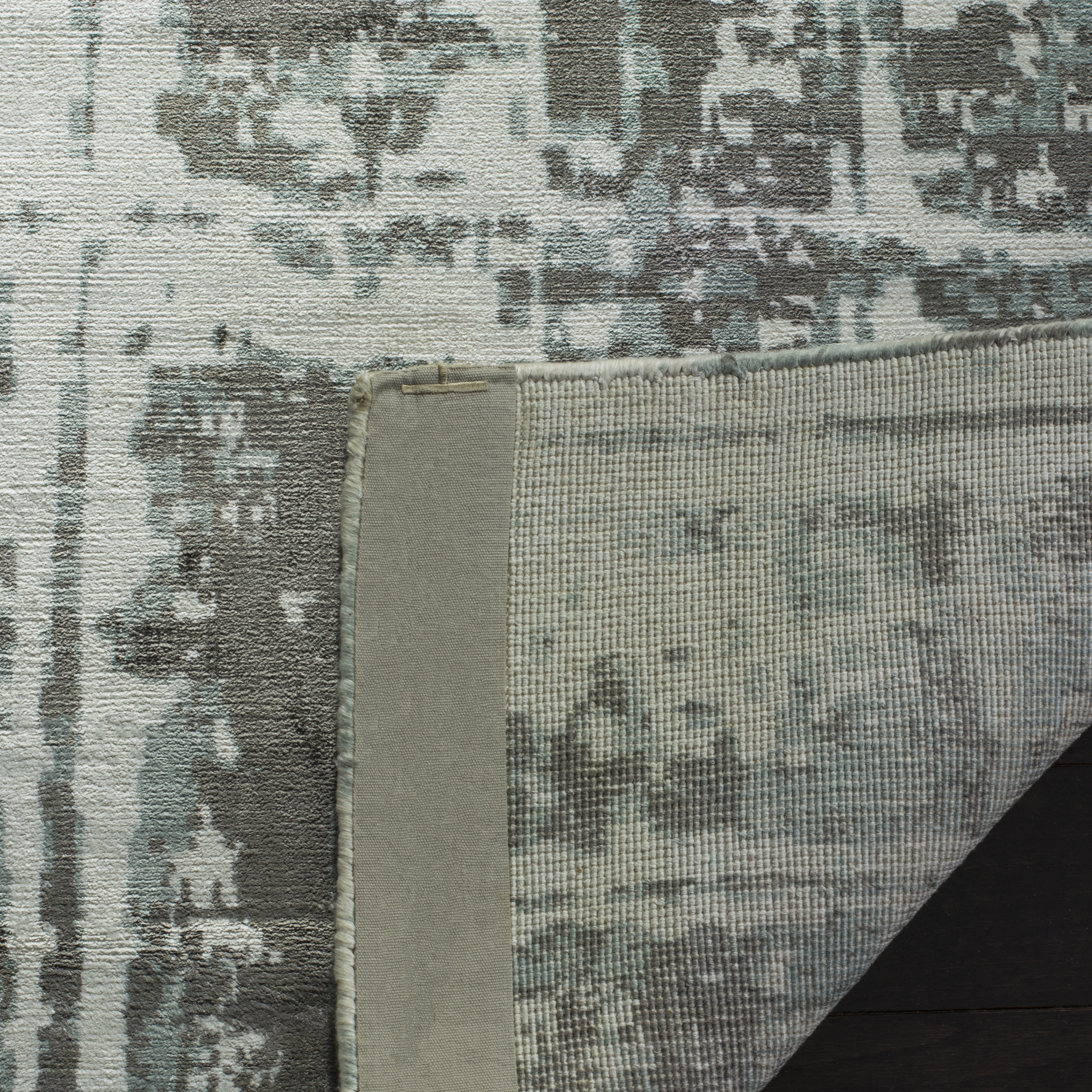 Arlo Home Hand Loomed Area Rug, MIR267B, Silver/Grey,  6' X 9' - Image 3