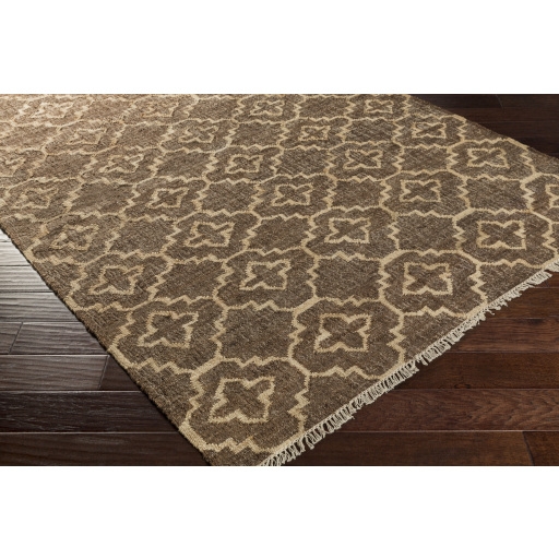 Laural Brown Indoor 6' x 9' Handmade Rug - Image 2