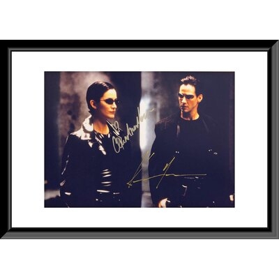The Matrix Keanu Reeves And Carrie- Anne Moss Signed Movie Photo - Image 0