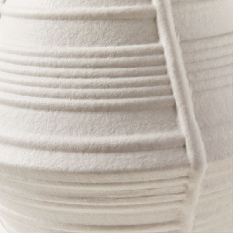 Sentra Textured White Vase - Image 2