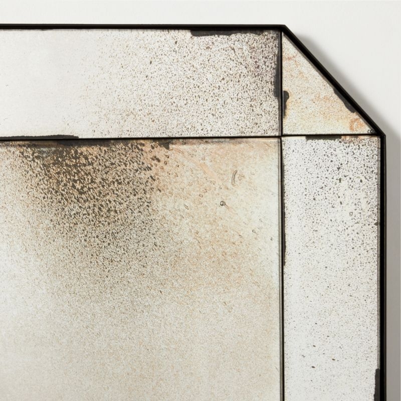 Sureau Antiqued Black Rectangular Wall Mirror 36''x48'' - Image 3