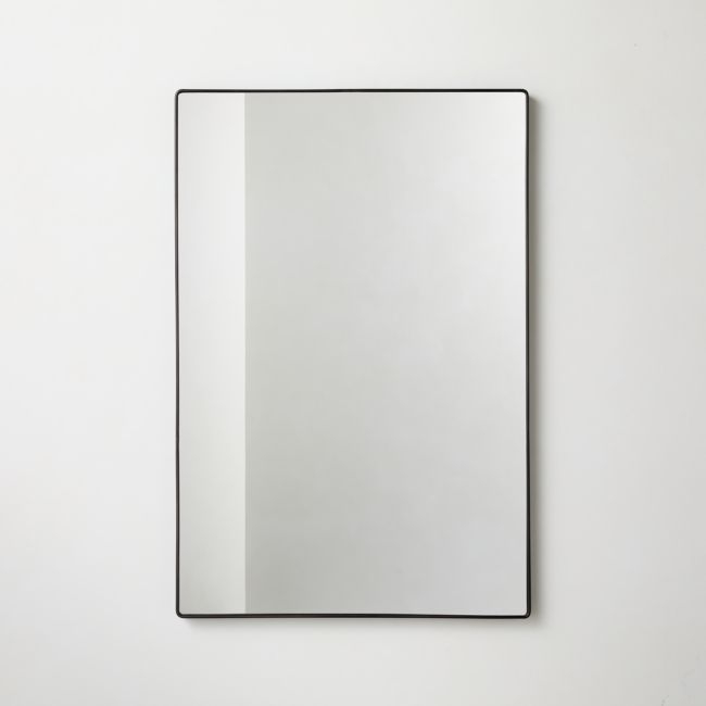 Espressione Blackened Brass Rectangular Wall Mirror 24"X36" - Image 0