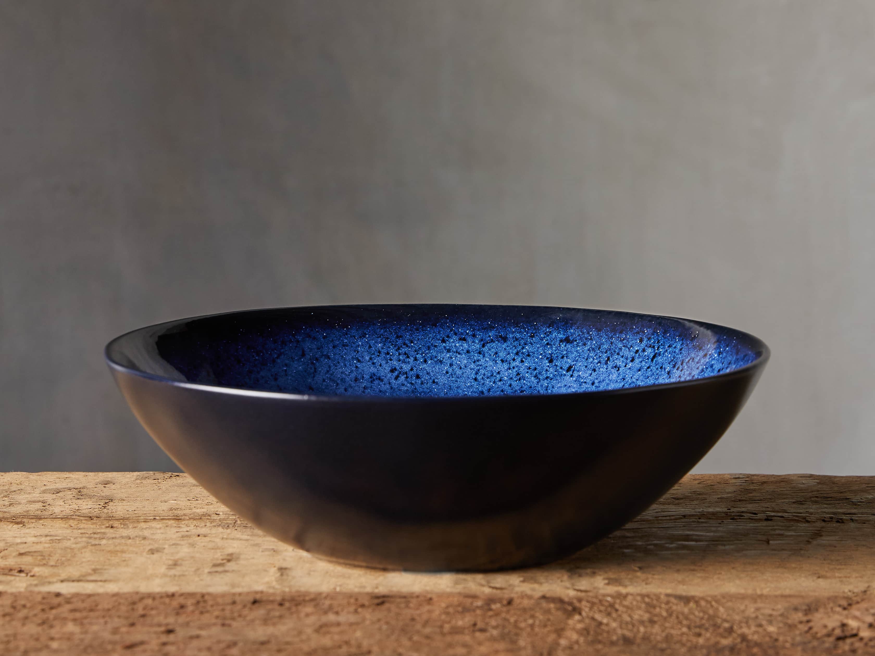 Twilight Serving Bowl in Glass Glaze Blue - Image 0