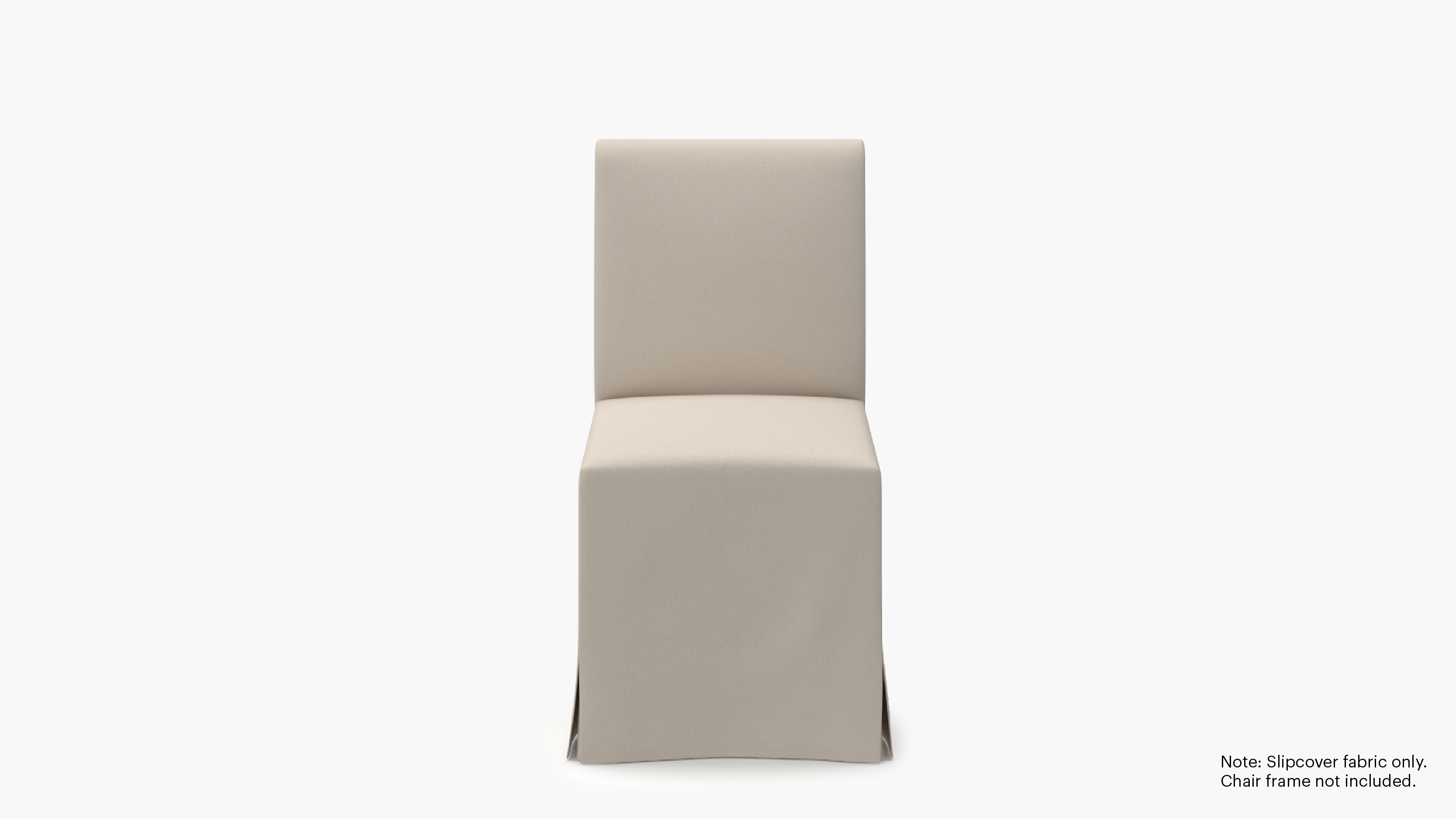 Slipcovered Signature Dining Chair - Cover Only, Husk Everyday Linen - Image 0
