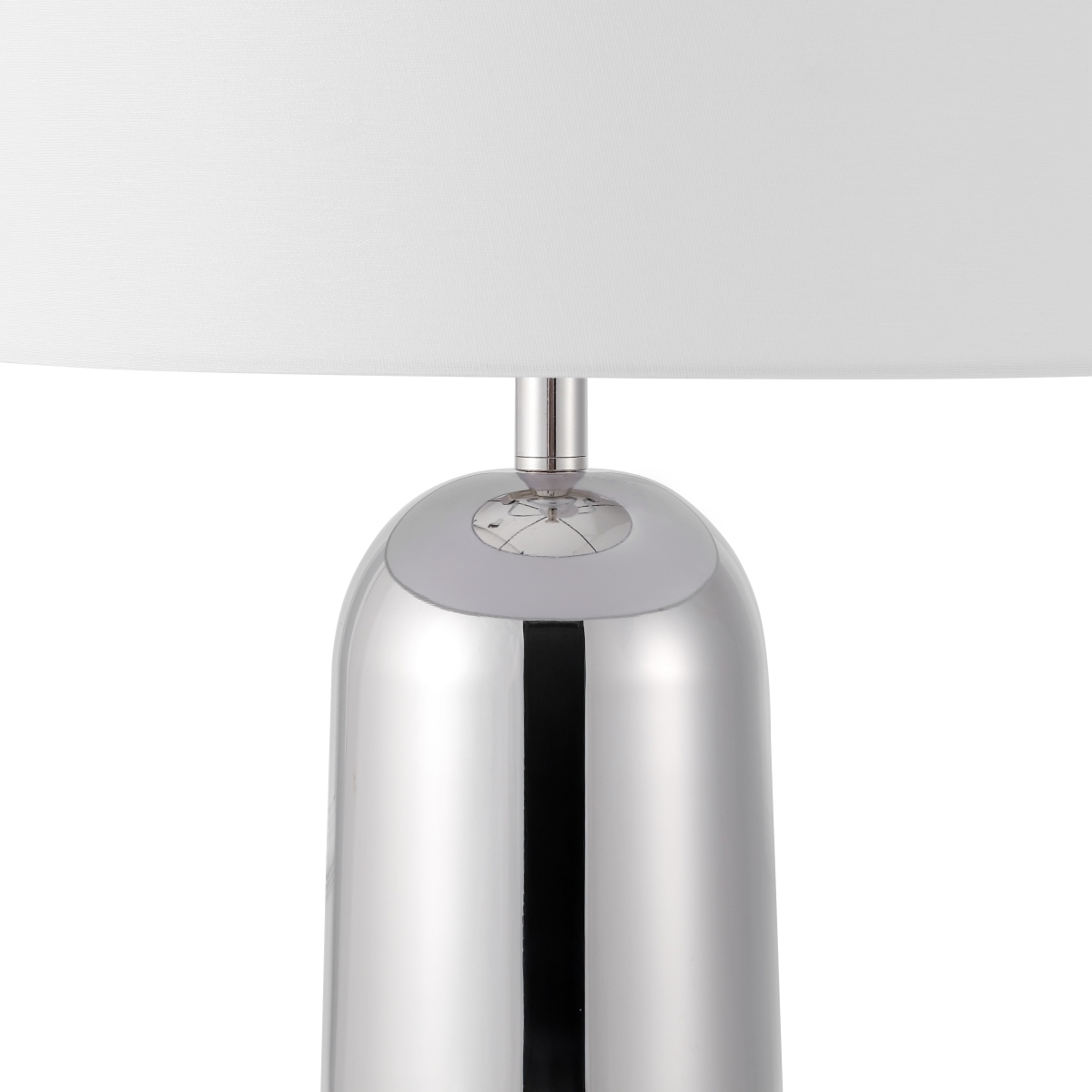 Safavieh Couture Chadric Metal Table Lamp - Silver/White - Image 3