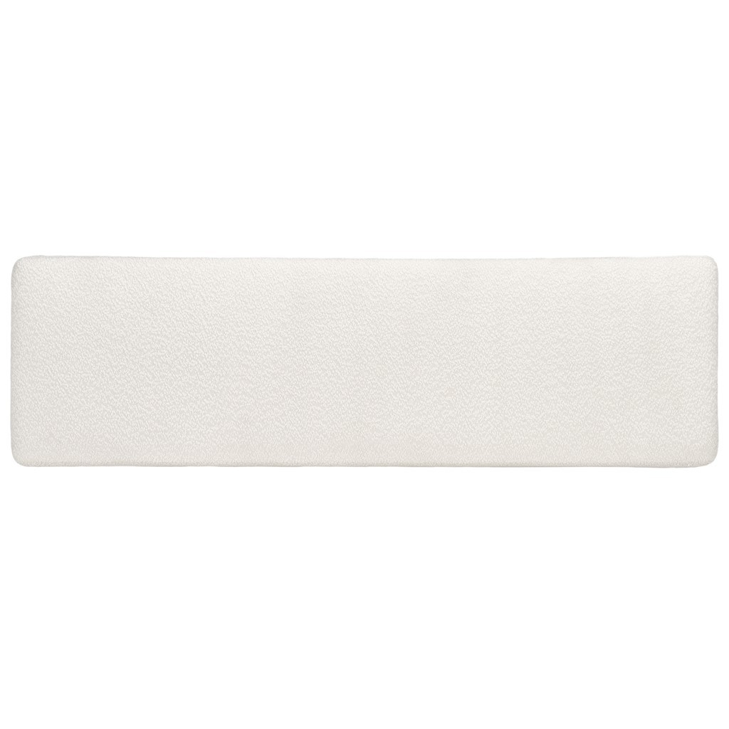 Tylie Boucle & Wood Bench - Ivory / Natural - Image 5