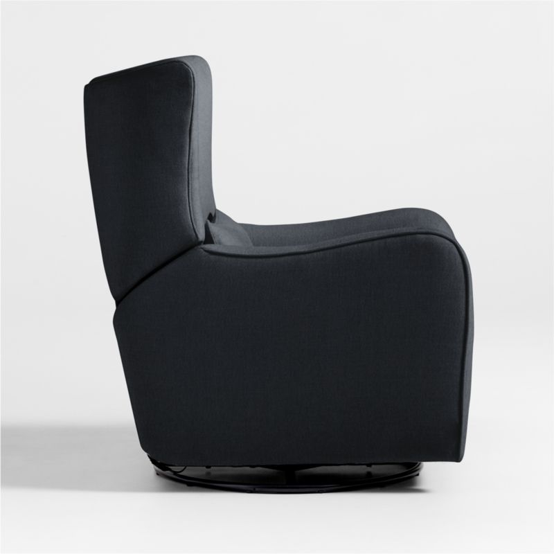 Aurora Midnight Blue Nursery Electronic Power Recliner with Nightlight - Image 1