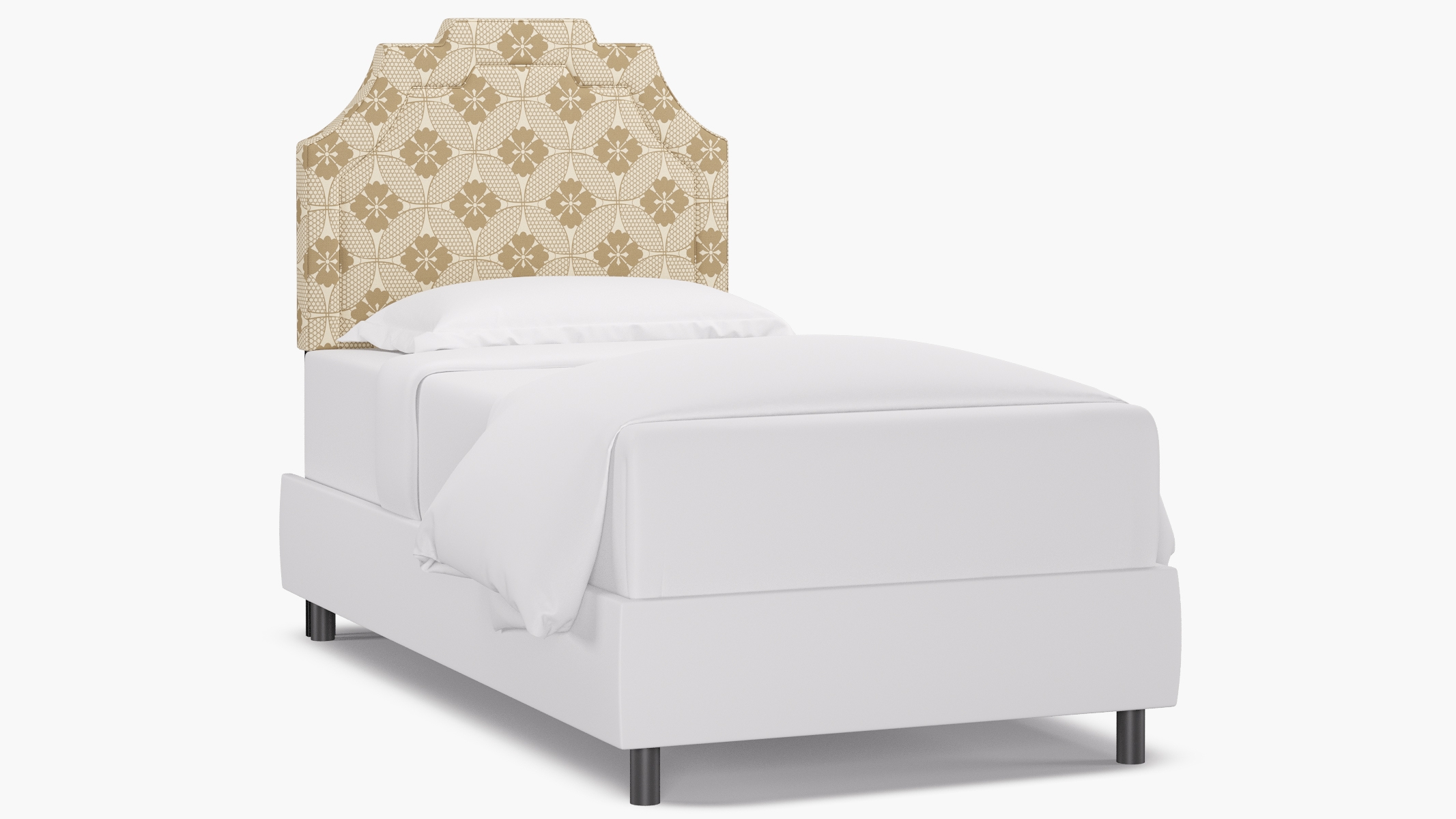 Art Deco Headboard, Rattan Solaire, Twin - Image 0