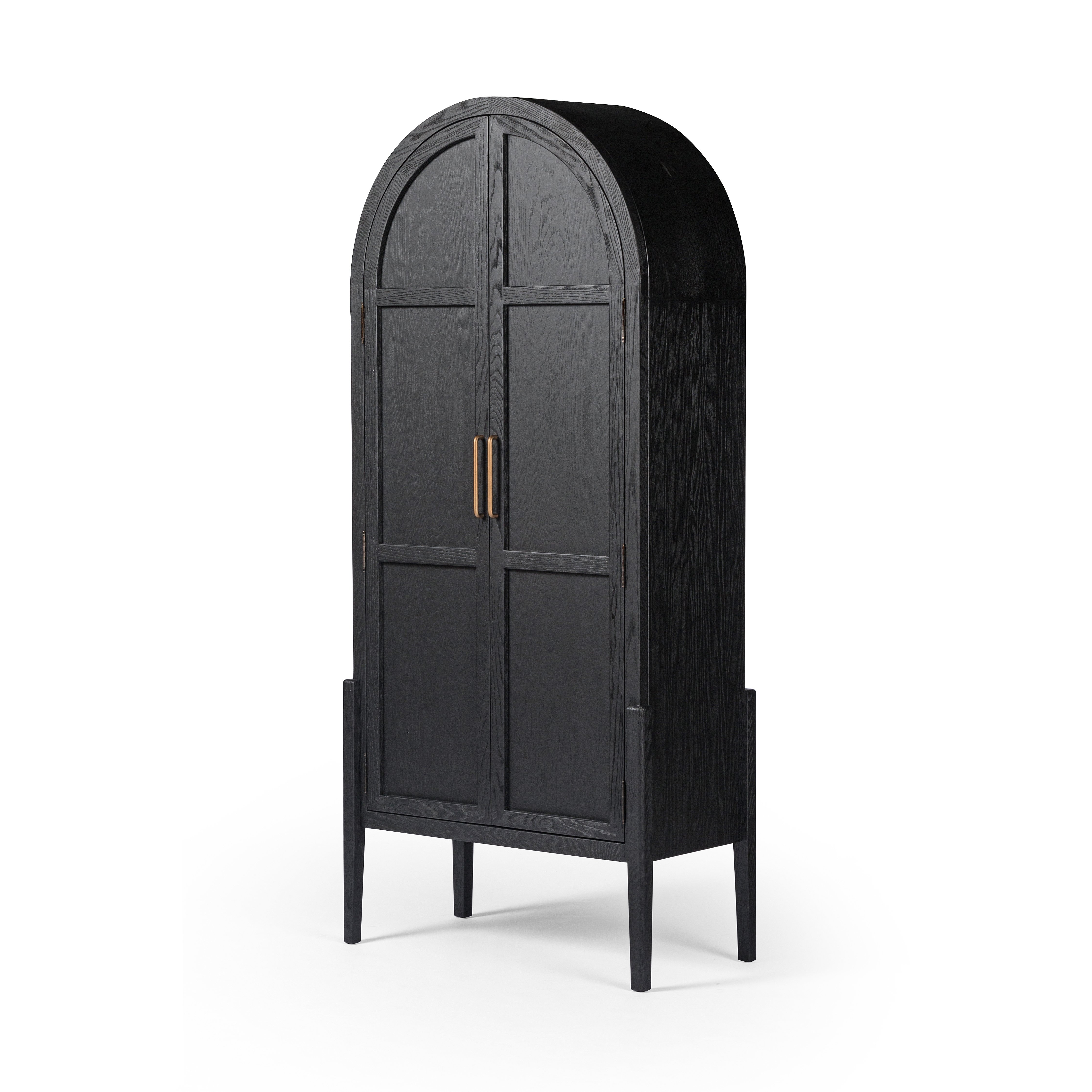 Tolle Panel Door Cabinet-Drifted Mat Blk - Image 0