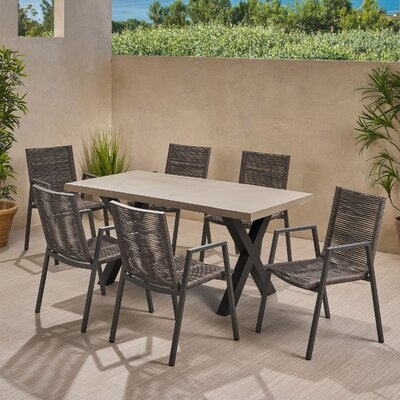 Amasya Outdoor 7 Piece Dining Set - Image 0