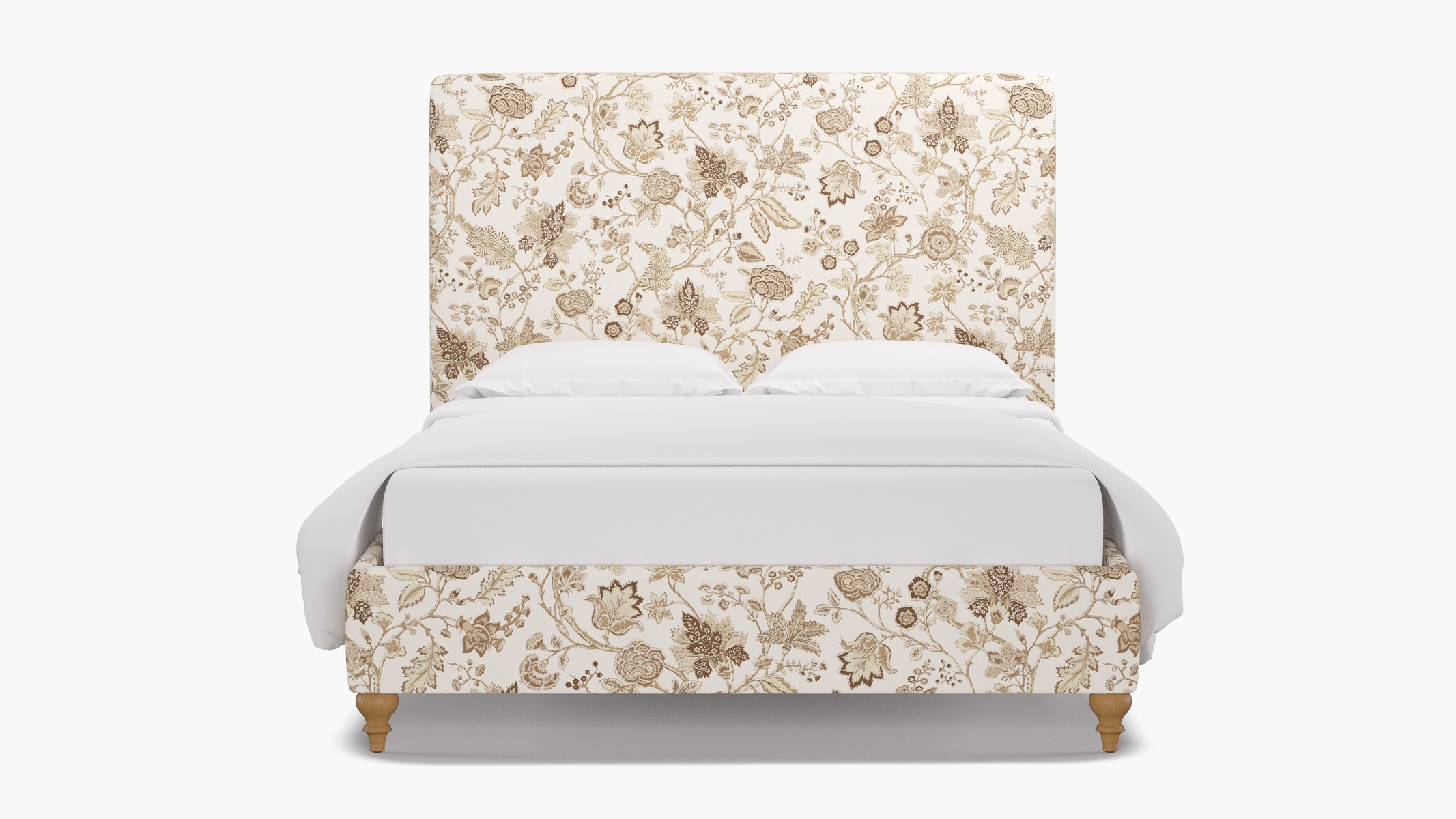 Classic Bed, Tawny La Vendee, Natural Traditional Turned Leg, Queen - Image 0