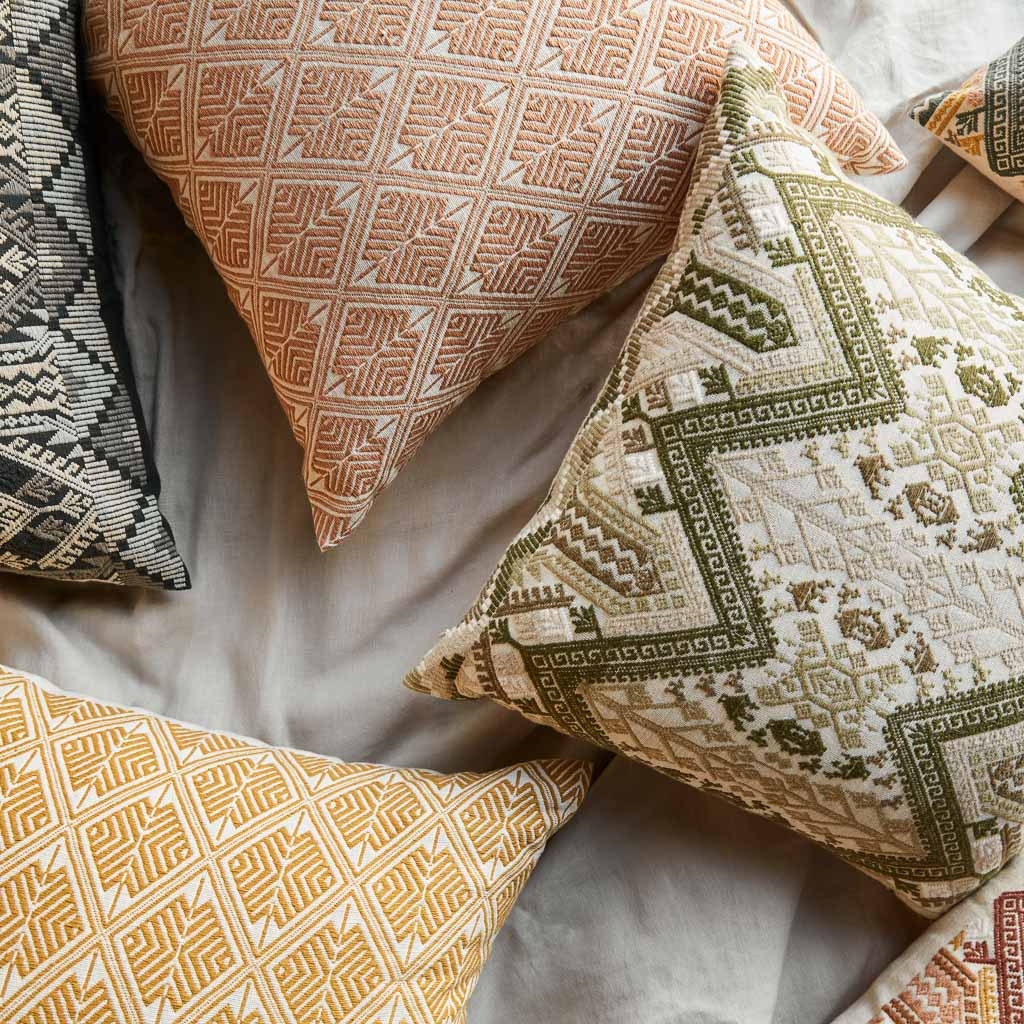 The Citizenry Noa Pillow | 22" x 22" | Slate Blue - Image 6