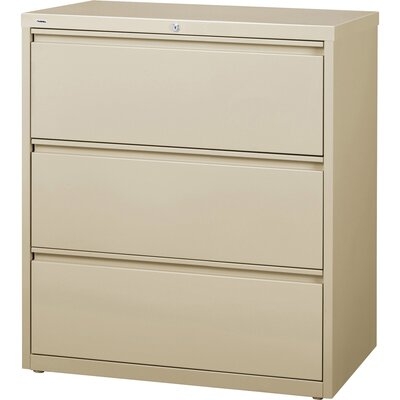 Lorell 3-Drawer Putty Lateral Files-Putty - Image 0